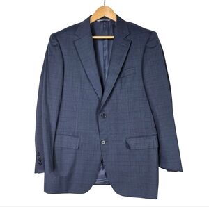 Canali x Harry Rosen micro plaid wool Blazer